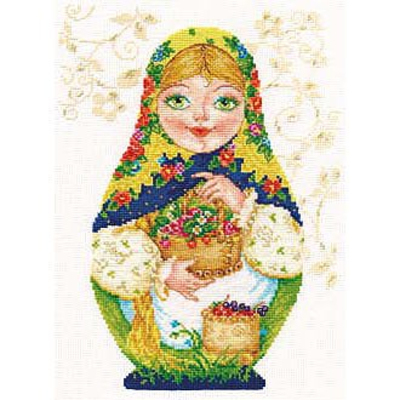 Набор для вышивания Алиса 6-05 «Матрешка. Летняя краса» 19*26 см в интернет-магазине Швейпрофи.рф