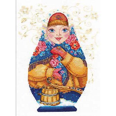 Набор для вышивания Алиса 6-07 «Матрешка. Зимняя краса» 19*26 см в интернет-магазине Швейпрофи.рф