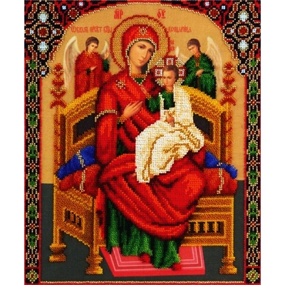 Набор для вышивания бисером Panna ЦМ-1557 «Икона Божей Матери Всецарица» 25,5*30,5 см в интернет-магазине Швейпрофи.рф