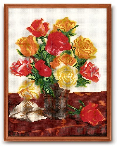 Набор для вышивания бисером Кроше В-145 «Для любимой (розы)» 24*30 см