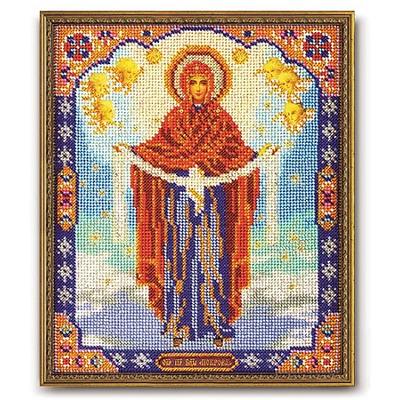 Набор для вышивания бисером Кроше В-174 «Богородица Покрова» 20*25 см в интернет-магазине Швейпрофи.рф
