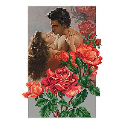 Набор для вышивания бисером МП 0015/Б «Розы любви» 27*37 см в интернет-магазине Швейпрофи.рф