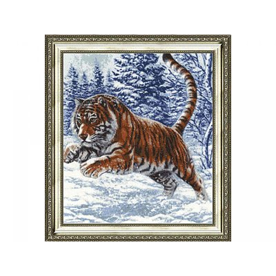 Набор для вышивания Золотое руно ДЖ-019 «Прыжок тигра» 35,2*40 см в интернет-магазине Швейпрофи.рф