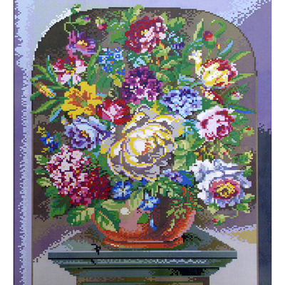 Набор для вышивания К. (40*50 см) 0162 «Букет цветов» 40*50 см в интернет-магазине Швейпрофи.рф