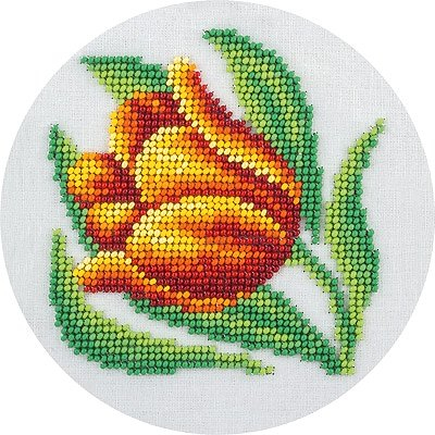 Набор для вышивания бисером Кларт 8-171 (Б) «Тюльпан» (см. к27385) 12*12 см в интернет-магазине Швейпрофи.рф