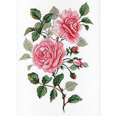 Набор для вышивания М.П.Студия НВ-541 «Садовые розы» 25*35 см в интернет-магазине Швейпрофи.рф
