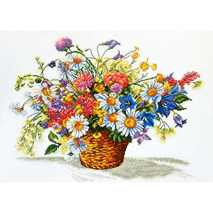 Набор для вышивания Овен №862 «Луговые цветы» 40*31 см