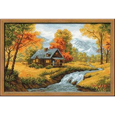 Набор для вышивания Риолис №1079 «Осенний пейзаж» 38*26 см в интернет-магазине Швейпрофи.рф