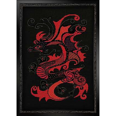 Набор для вышивания Риолис №1229 «Красный дракон» (снят) 30*40 см в интернет-магазине Швейпрофи.рф