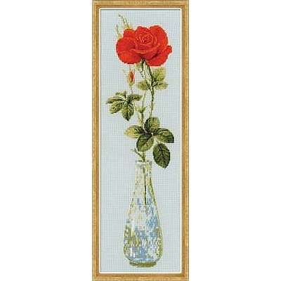 Набор для вышивания Риолис №1375 «Королева цветов. Роза» 15*50 см в интернет-магазине Швейпрофи.рф
