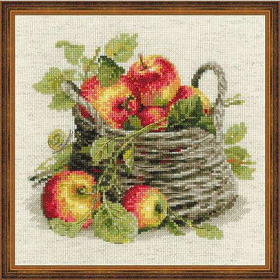 Набор для вышивания Риолис №1450 «Спелые яблоки» 30*30 см в интернет-магазине Швейпрофи.рф