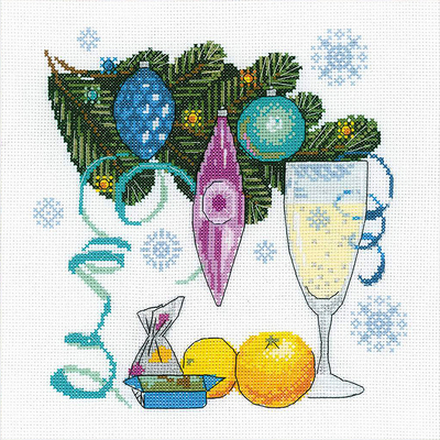 Набор для вышивания Риолис №1597 «С Новым годом!» 25*25 см в интернет-магазине Швейпрофи.рф