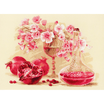 Набор для вышивания Риолис №1618 «Розовый гранат» 40*30 см в интернет-магазине Швейпрофи.рф