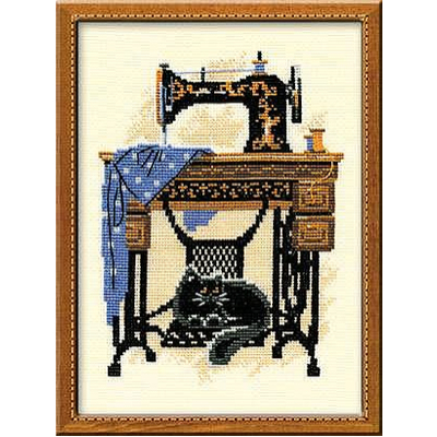 Набор для вышивания Риолис №857 «Швейная машинка» 18*24 см в интернет-магазине Швейпрофи.рф
