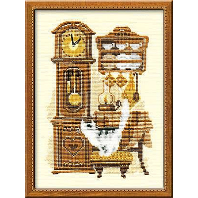 Набор для вышивания Риолис №858 «Часы» 18*24 см в интернет-магазине Швейпрофи.рф