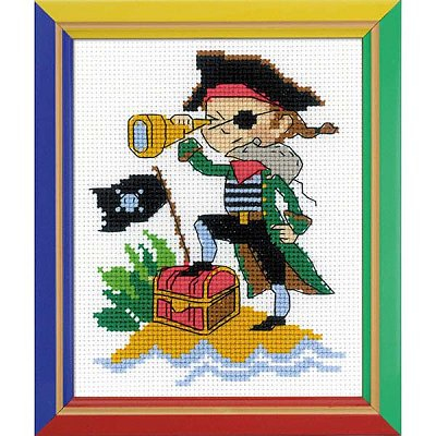 Набор для вышивания Риолис П-164 «Храбрый пират» (НВ164) 13*16 см в интернет-магазине Швейпрофи.рф