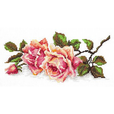 Набор для вышивания Чудесная Игла №40-48 «Аромат розы» 25*12 см в интернет-магазине Швейпрофи.рф
