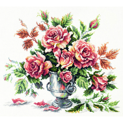 Набор для вышивания Чудесная Игла №40-71 «Розовая нежность» 30*27 см в интернет-магазине Швейпрофи.рф