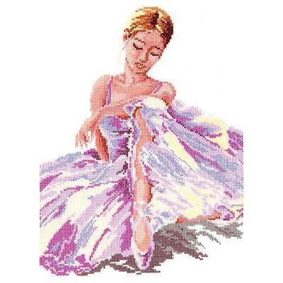 Набор для вышивания Чудесная Игла №65-01 «Балерина» 24*30 см в интернет-магазине Швейпрофи.рф