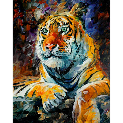 Набор для раскрашивания Paintboy GX4662 «Отдыхающий тигр» 40*50 см в интернет-магазине Швейпрофи.рф