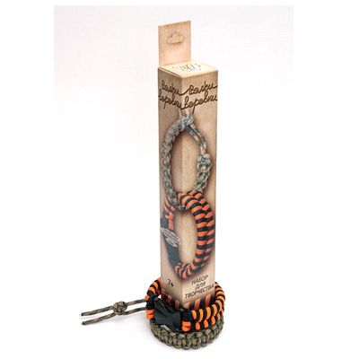 Набор для творчества Вяжи веревки арт.553 Змейка оранжево-черная 28*4*4 см в интернет-магазине Швейпрофи.рф