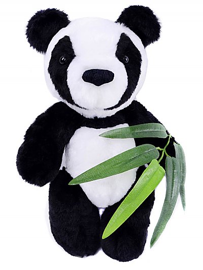 Набор мягкая игрушка ММ-023 «Панда с бамбуком» 30 см