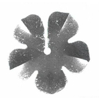 Пайетки «фигурки» Астра цветок 16 мм (уп. 10 г) 01 серебро