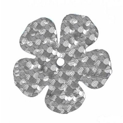 Пайетки «фигурки» Астра цветок 16 мм (уп. 10 г) 50112 серебро голограмма в интернет-магазине Швейпрофи.рф