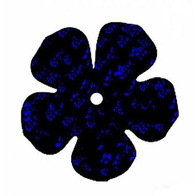 Пайетки «фигурки» Астра цветок 16 мм (уп. 10 г) А-50 черн. в интернет-магазине Швейпрофи.рф