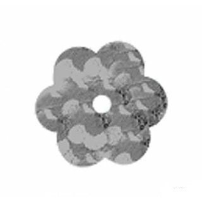 Пайетки «фигурки» Астра цветочки 10 мм (уп. 10 г) 50112 серебро в интернет-магазине Швейпрофи.рф