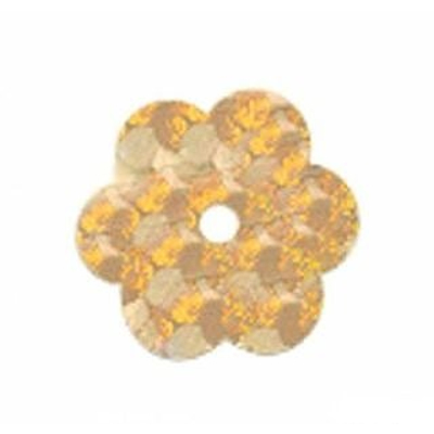 Пайетки «фигурки» Астра цветочки 10 мм (уп. 10 г) А-20 золото в интернет-магазине Швейпрофи.рф