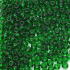 Бисер Preciosa Чехия (уп. 10 г) 50060 зеленый прозрачный