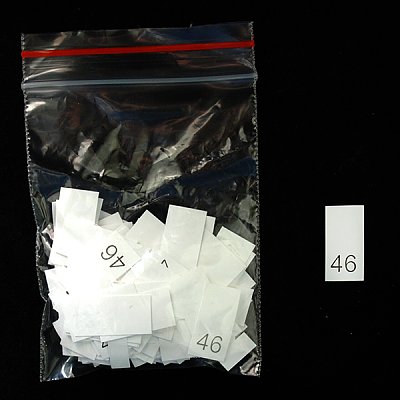 Размерники в пакетике (уп. 1000 шт.) №46 белый