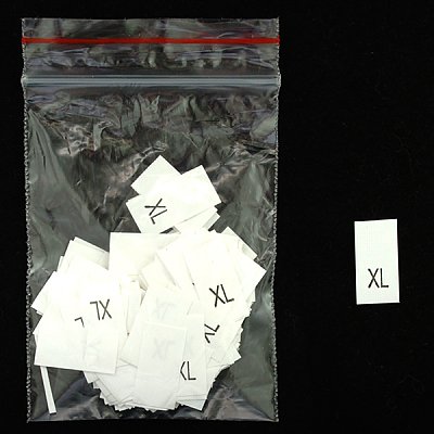 Размерники в пакетике (уп. 200 шт.) «XL» белый