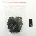 Размерники в пакетике (уп. 200 шт.) «XL» черный