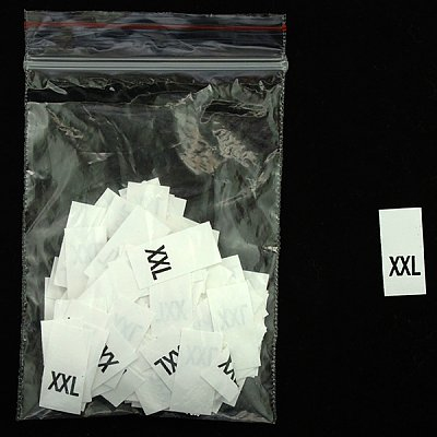 Размерники в пакетике (уп. 200 шт.) «XXL» белый в интернет-магазине Швейпрофи.рф