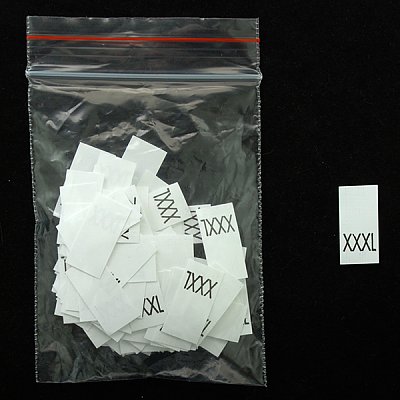 Размерники в пакетике (уп. 200 шт.) «XXXL» белый