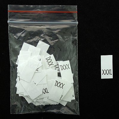Размерники в пакетике (уп. 200 шт.) «XXXL» белый в интернет-магазине Швейпрофи.рф