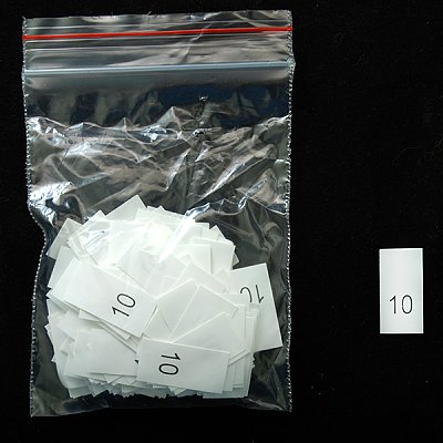 Размерники в пакетике (уп. 200 шт.) №10 белый