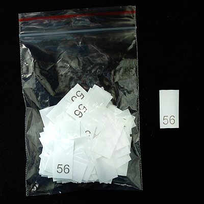 Размерники в пакетике (уп. 200 шт.) №56 белый