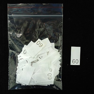 Размерники в пакетике (уп. 200 шт.) №60 белый