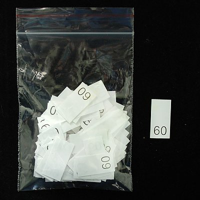 Размерники в пакетике (уп. 200 шт.) №60 белый в интернет-магазине Швейпрофи.рф