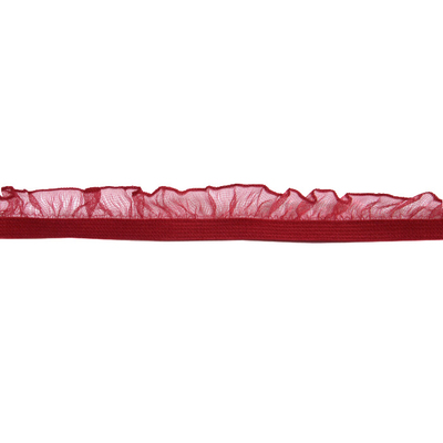 Резинка ажурная 15 мм GET-012 (уп. 25 м) рюш 026 красный в интернет-магазине Швейпрофи.рф
