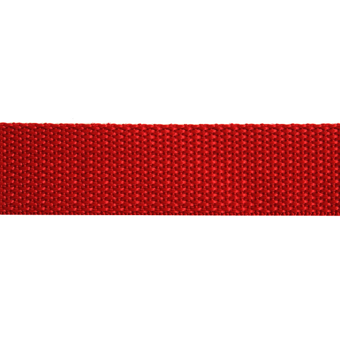 Ременная лента Китай 25 мм (рул. 100 м) красн.