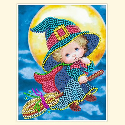 Ткань для вышивания бисером А5 детские БИС КВ-004 «Волшебница» 12*16 см в интернет-магазине Швейпрофи.рф