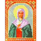 Ткань для вышивания бисером А5 иконы БИС МК-035 «Св. Дарья» 12*16 см