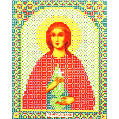 Ткань для вышивания бисером А5 иконы БИС МК-083 «Св. Юлия» 12*16 см в интернет-магазине Швейпрофи.рф