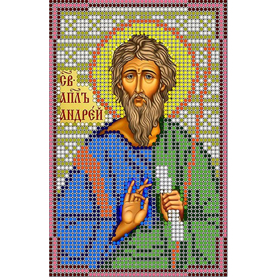 Ткань для вышивания бисером А5 КМИ-5320 «Св. Апостол Андрей» 10*18 см в интернет-магазине Швейпрофи.рф