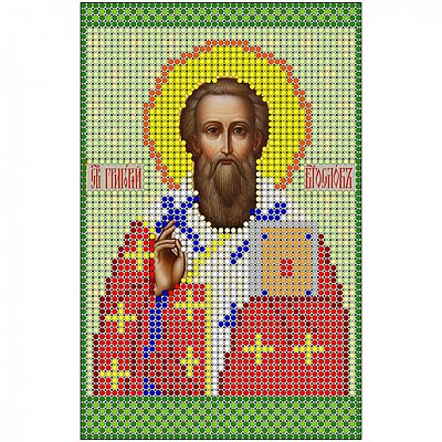 Ткань для вышивания бисером А5 КМИ-5395 «Григорий» 10*18 см в интернет-магазине Швейпрофи.рф