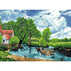 Рисунок на канве Гелиос П-006 «Сельский пейзаж» 42*58 см